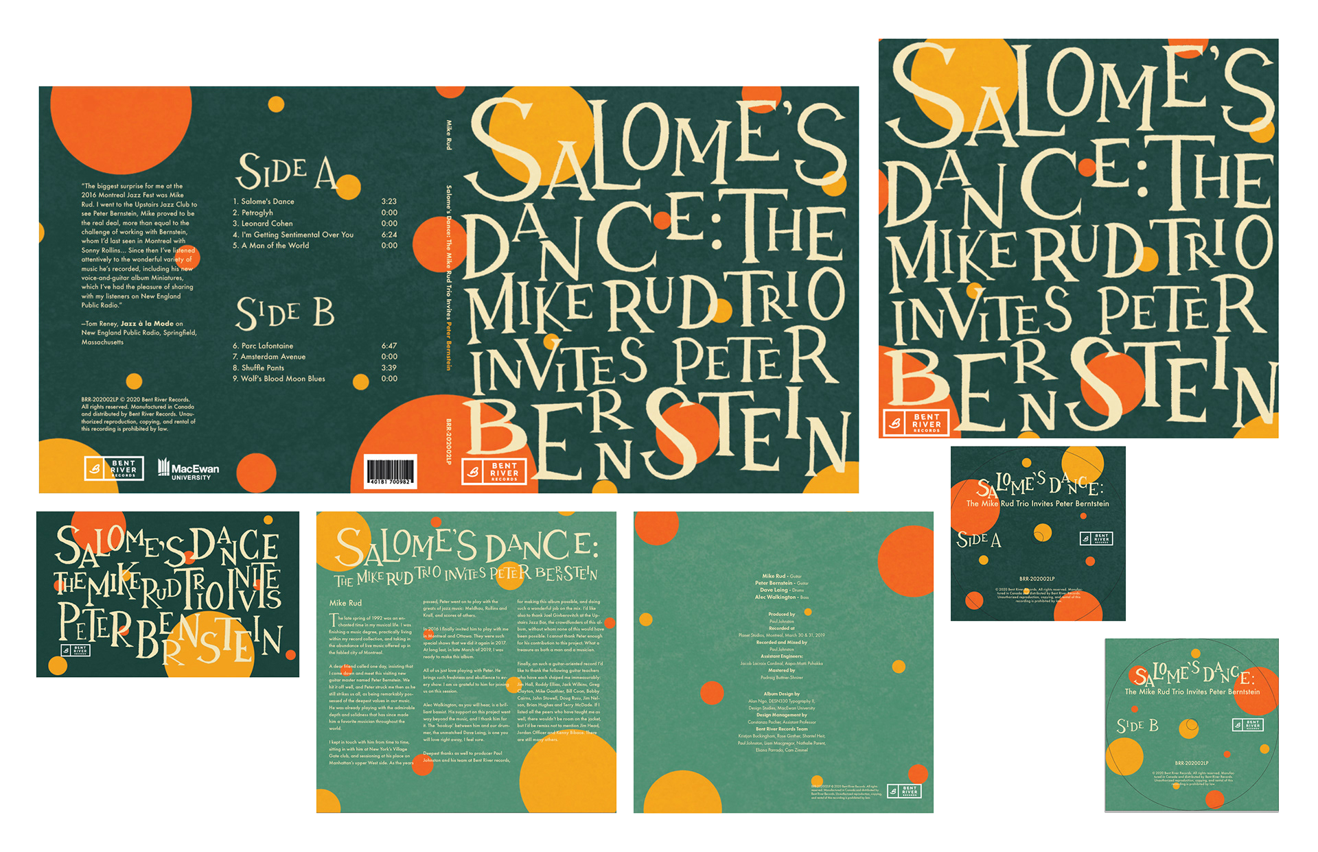 Mike Rud releases Salome's Dance on Bent River Records, cover design by ...