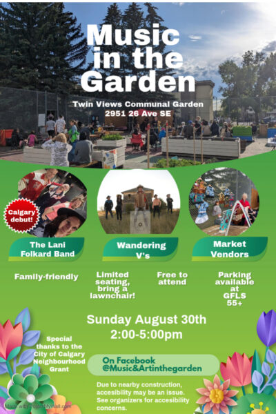Music in the Garden official event poster