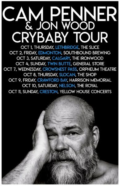Cam Penner: Crybaby Tour with Jay Gilday official event artwork